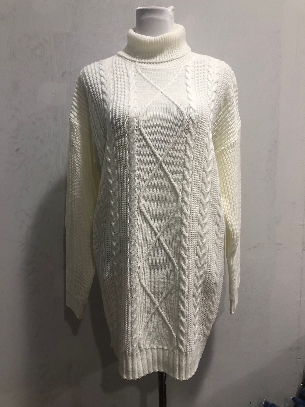 Title 3, Distressed Knitted Pullover Sweater For Women