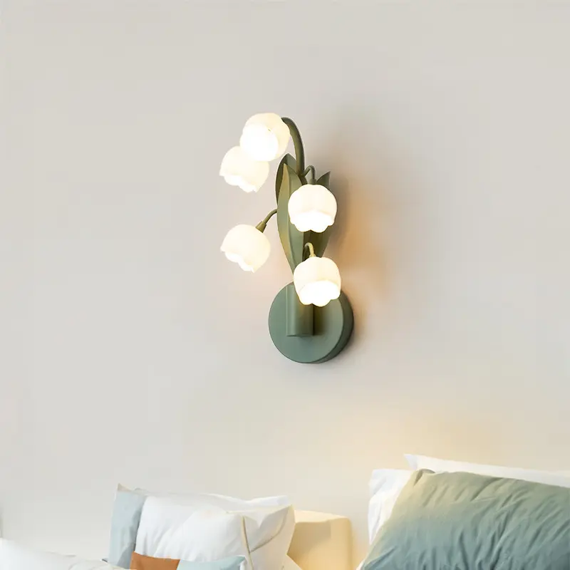 French Pastoral Wall Lamp Bedroom Bedside Modern