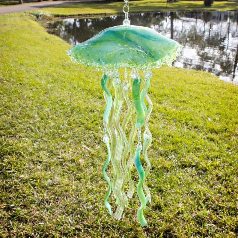 Jellyfish Wind Chime Creative Ocean Decoration Exquisite Gift