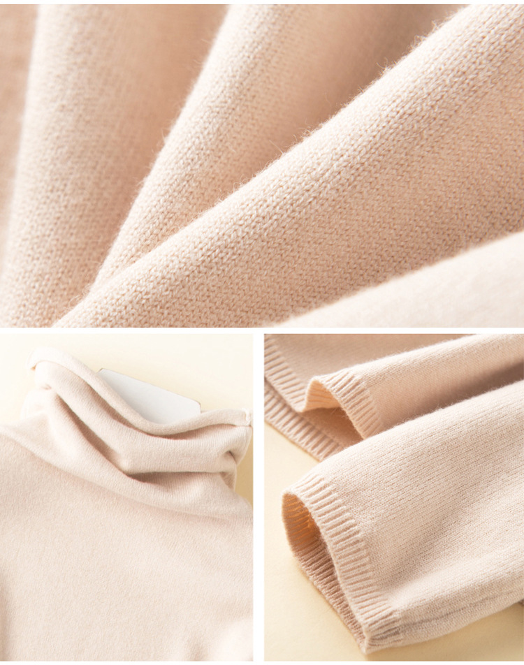 Title 8, Piles Of High Neck Pullover Soft Waxy Slim Bott...