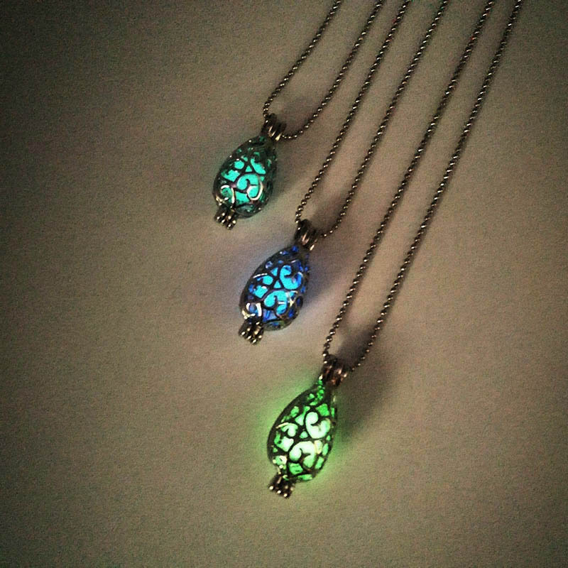 European And American Hollow Luminous Necklace Fluorescent