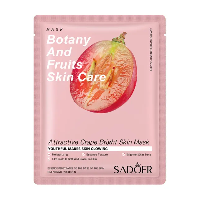 SADOER Full English Fruit Plant Mask Hydrating Grape - Shop at LoveMi