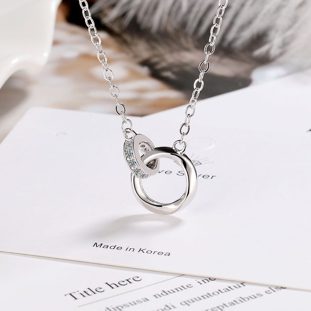Mobius Strip Love Necklace Female S925 Sterling Silver