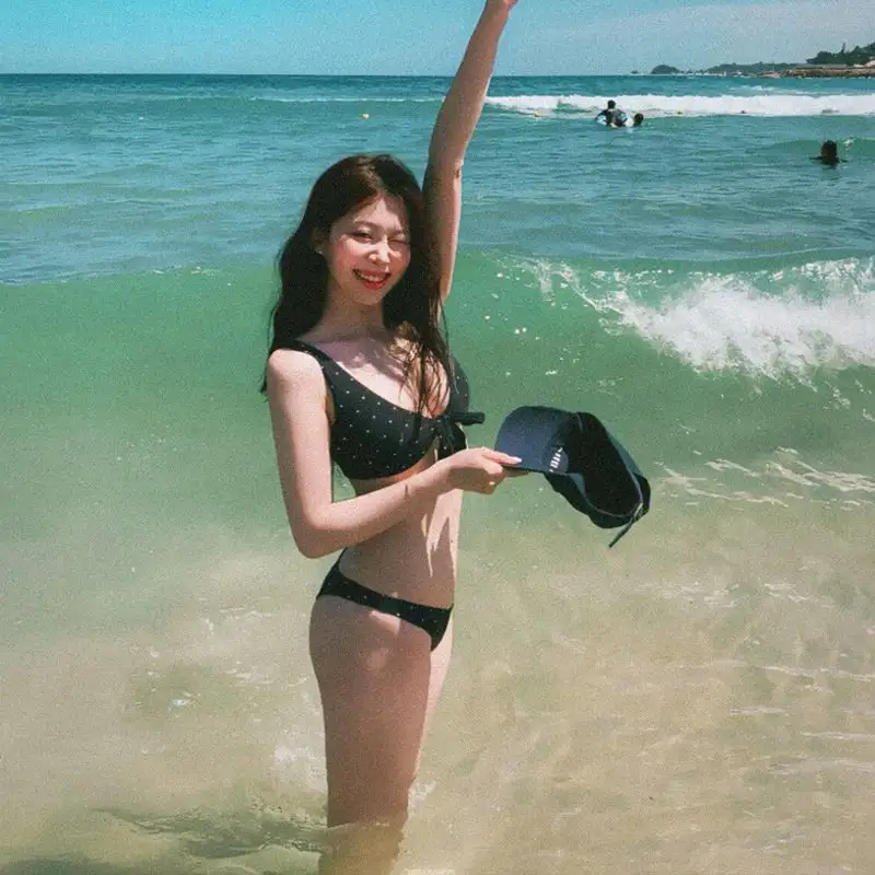 Two-piece Polka-dot Bikini Set