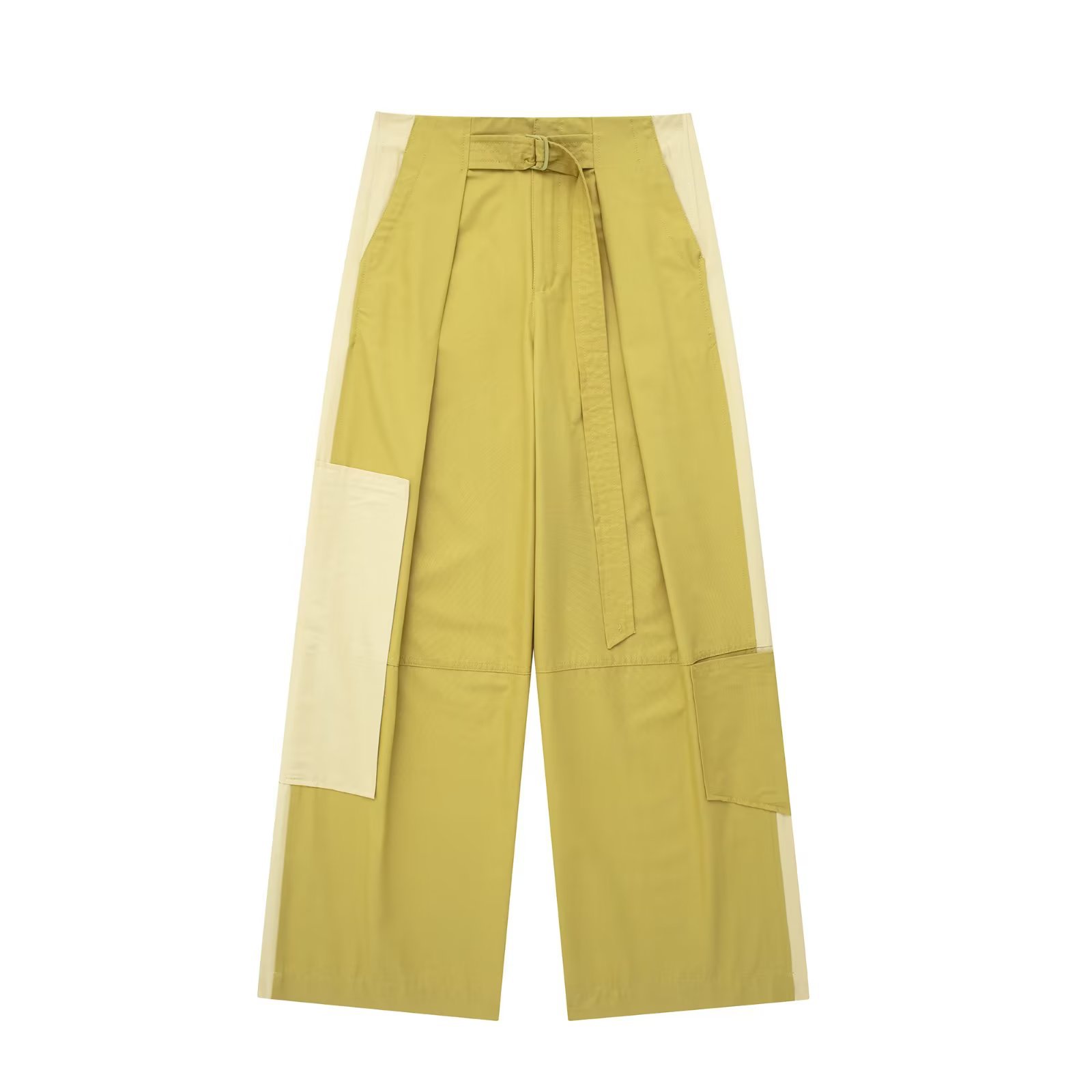 Women's Patchwork Three piece Windbreaker Fabric Shirt Midi Skirt Skirt Waist With Trim Straight Pants Xs - Shop at LoveMi