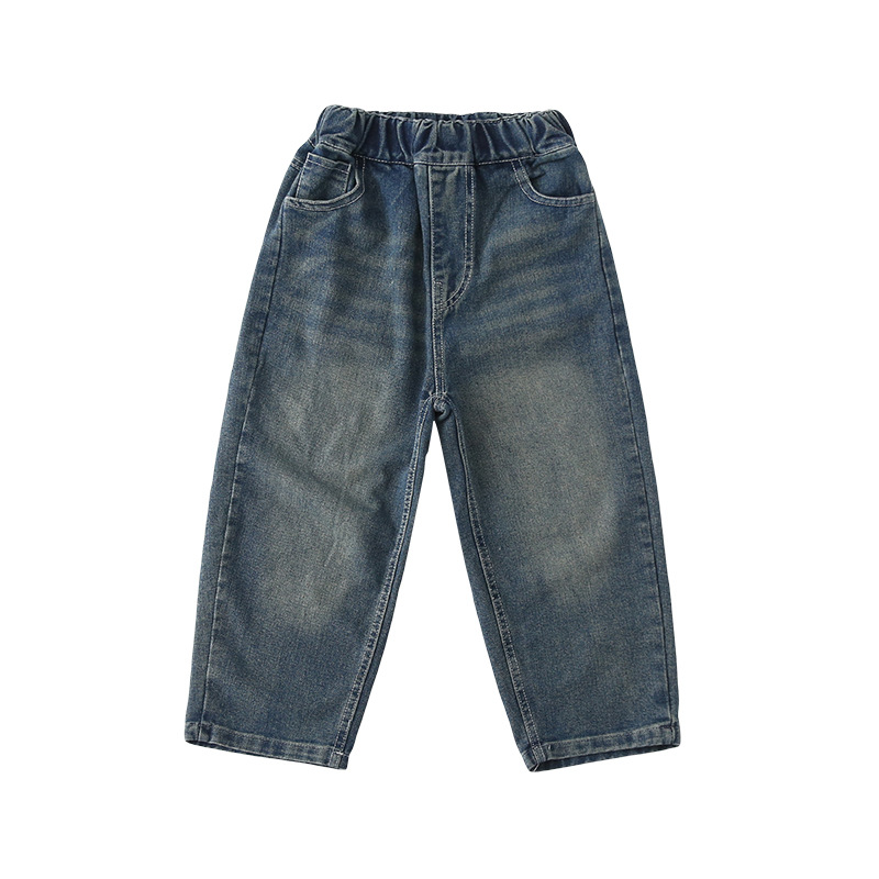 Kids FallWinter Patchwork Polo-Neck Sweater Heavyweight Coordinating Parent-ChildSibling Matching Sets For Boys And Girls