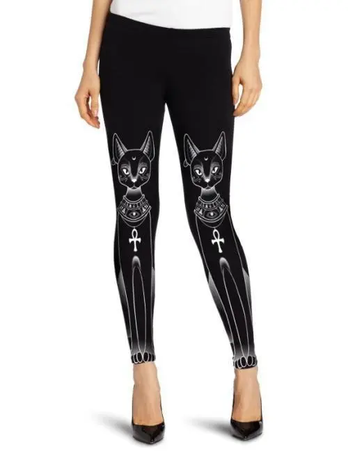 Digital Printing Long eared Cat Microphone Leggings Qjfka - Shop at LoveMi