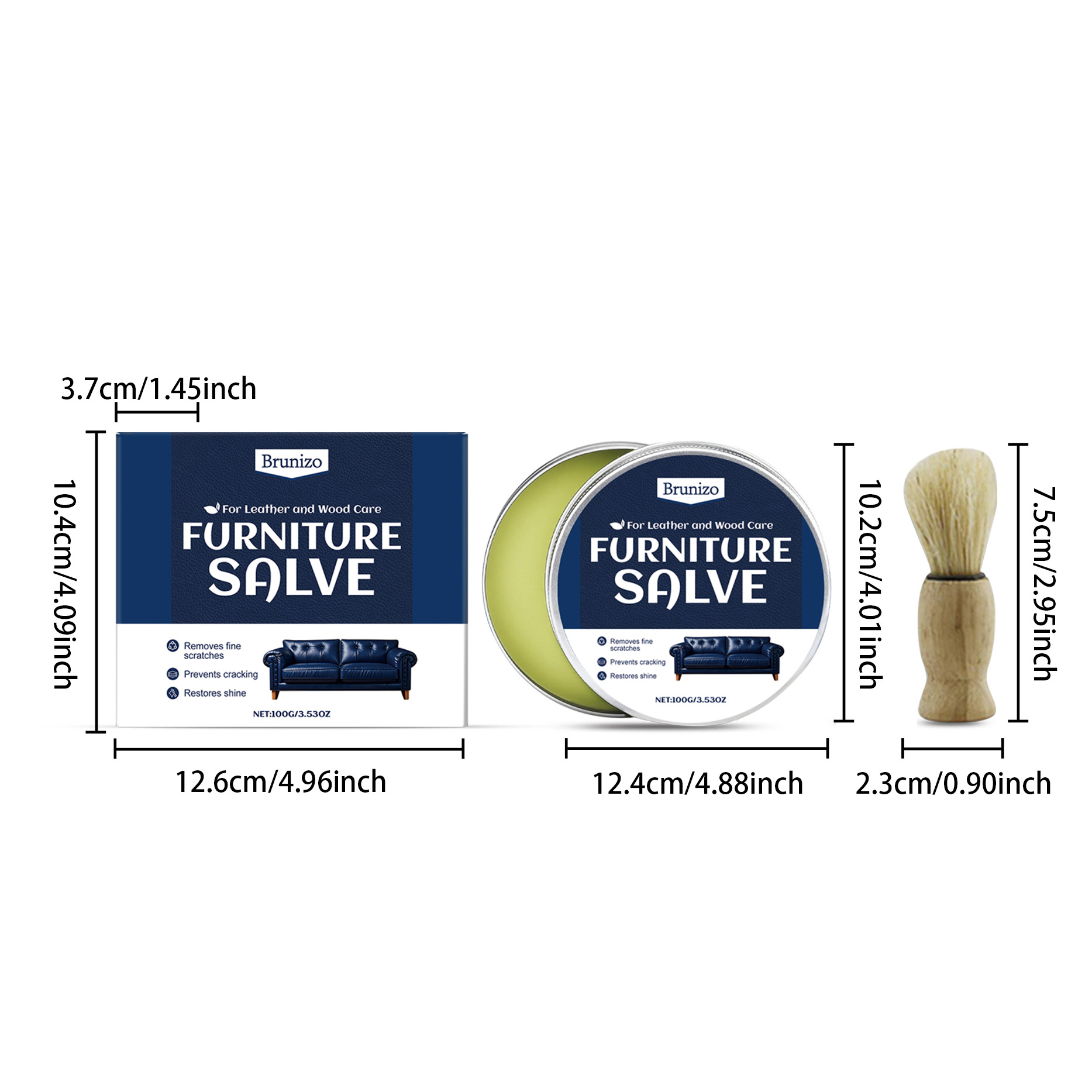 Leather furniture care kit ideal for sofas, chairs, and upholstered pieces
