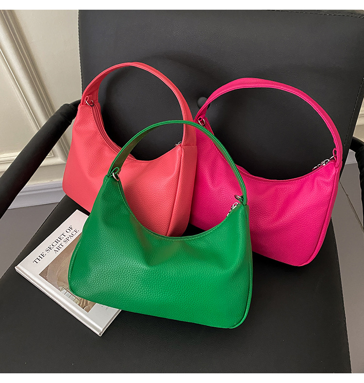 Title 2, Simple Candy Color One Shoulder Underarm Bag Cr...