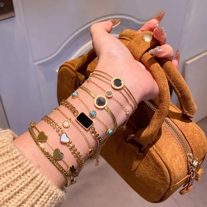 European And American Non Fading Titanium Steel Bracelet For Women