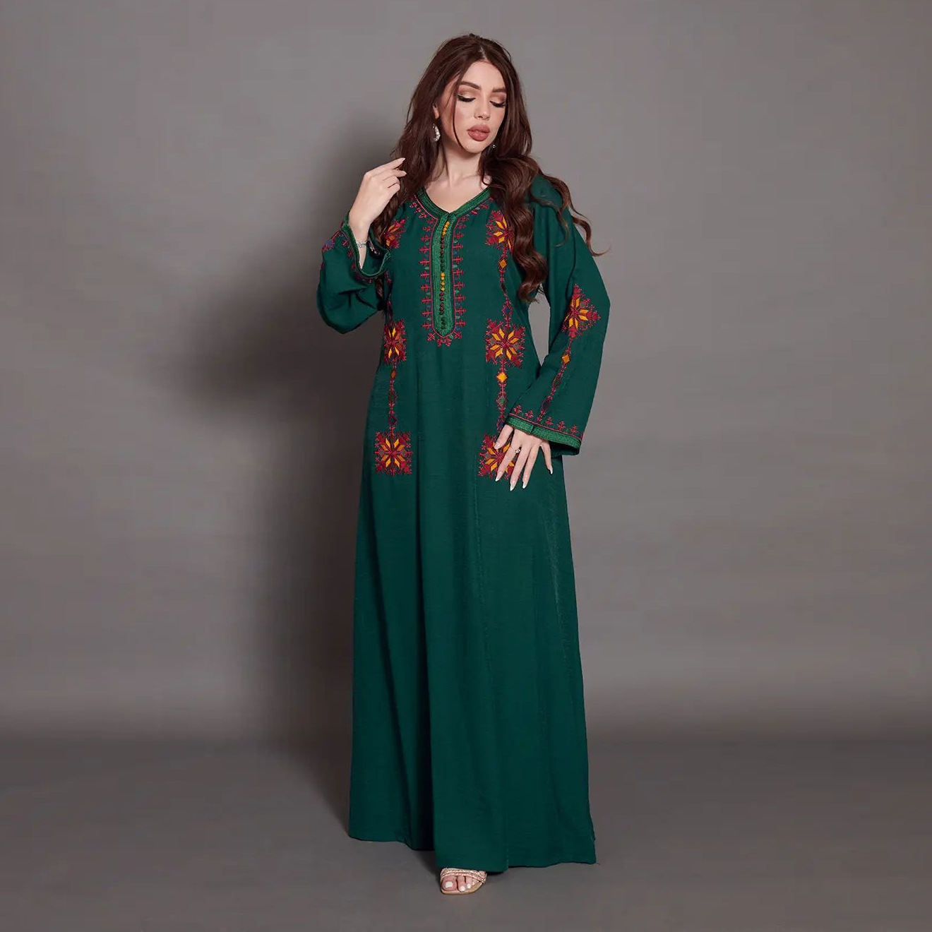 Women's Fashion Robe Embroidery Dress — image 1