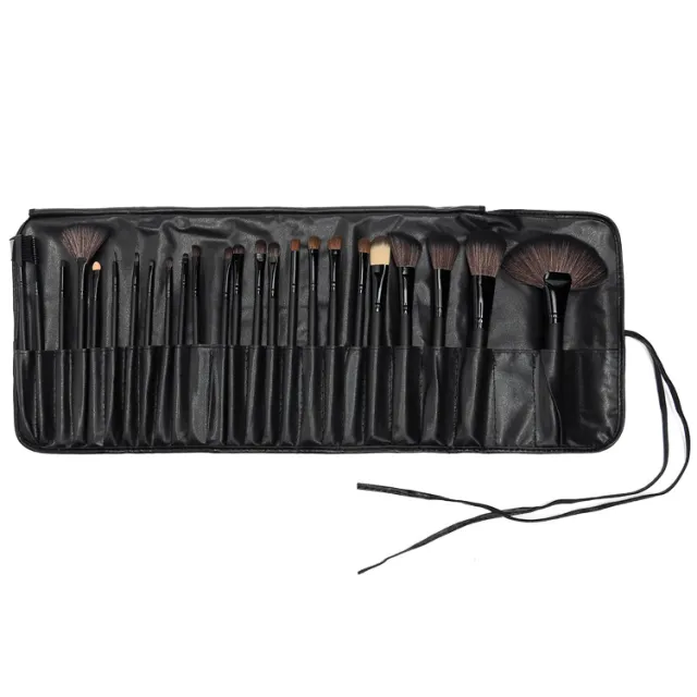 Makeup Brush With Horse Hair Black Wood Color Makeup Full Set Black Ribbon Horse Hair - Shop at LoveMi