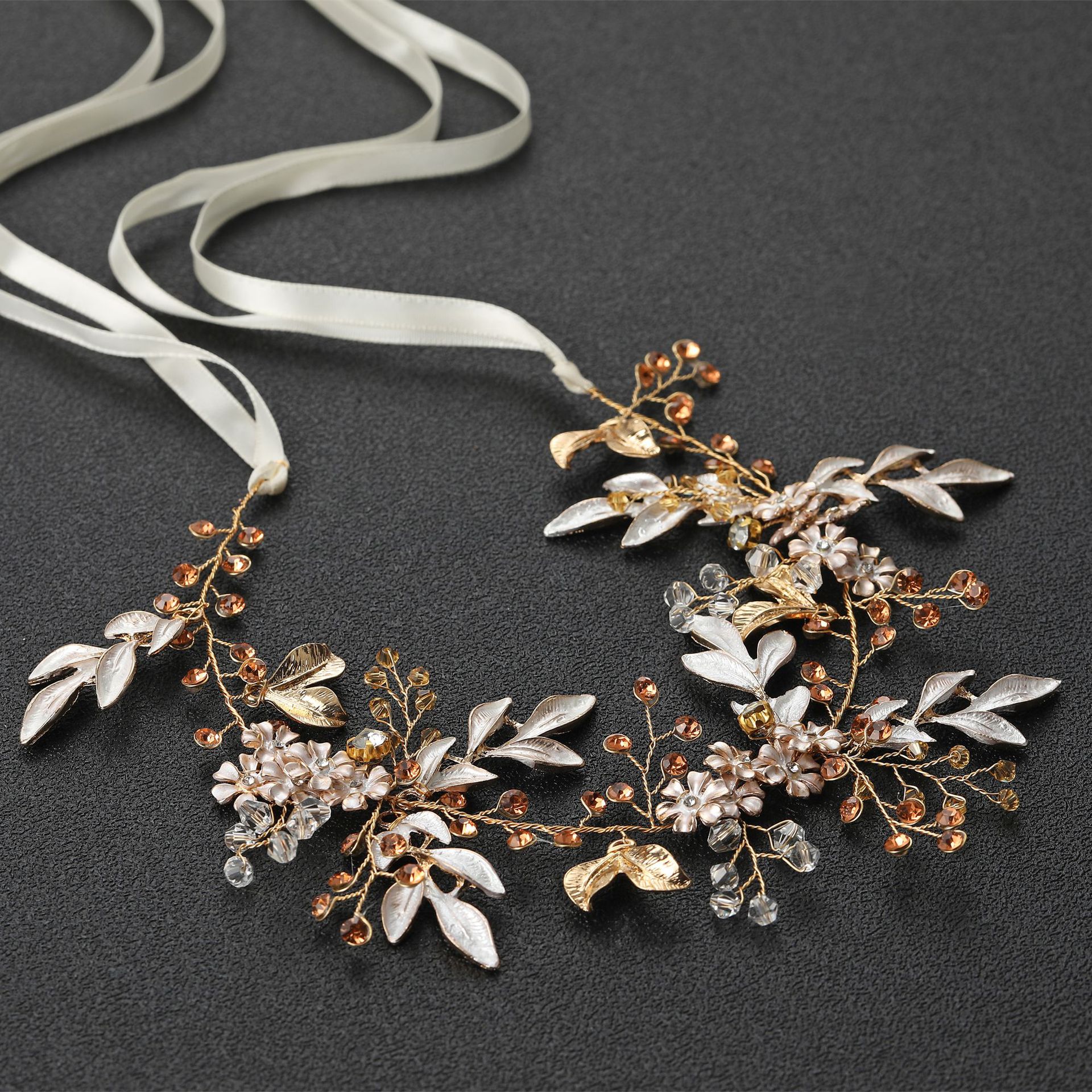 Alloy Rhinestone Headband, picture 3 of 4