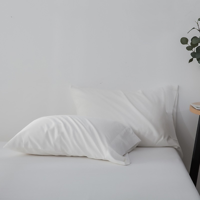 Bamboo Fiber Pillowcase Summer Macaron Solid Color Breathable And Sweat-absorbent