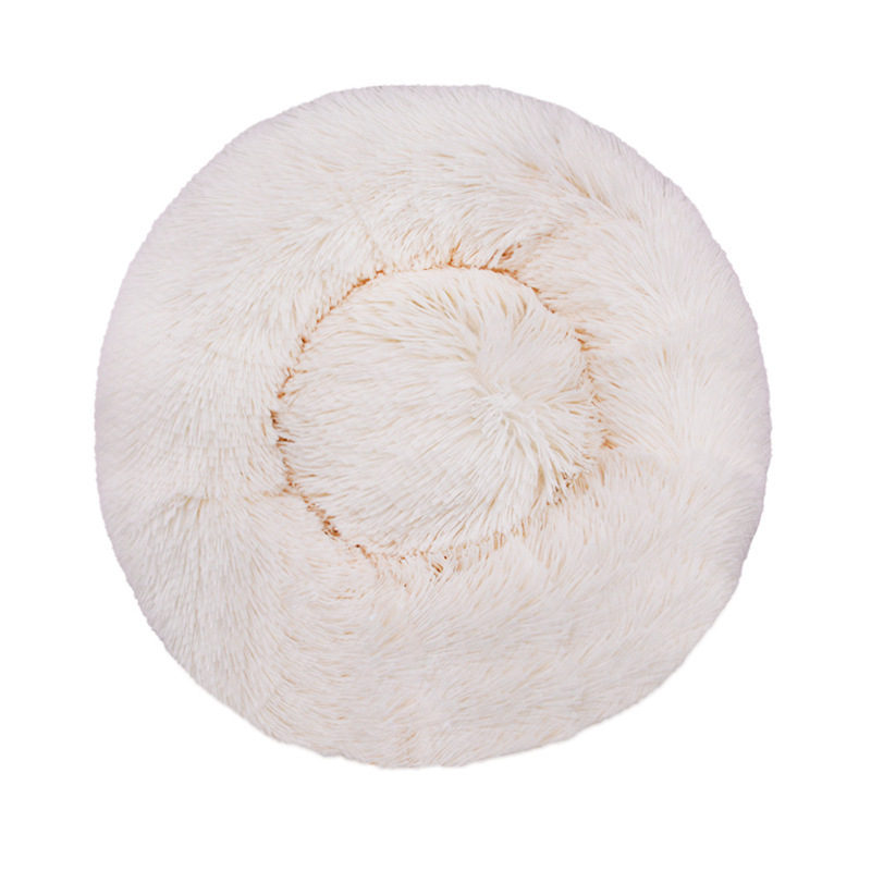 Machine-washable Plush Round Dog Bed