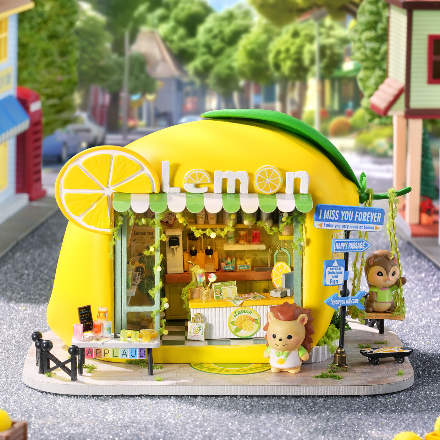 Handmade 3D Puzzle DIY Miniature Scene Fruit Model Educational Toy