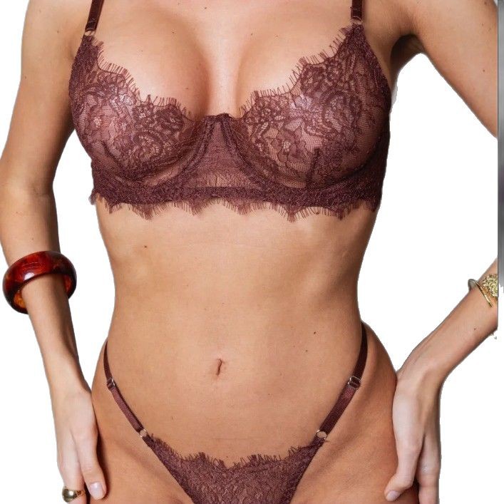 Sexy Lingerie Set Lace Hollow-Out Bra In Multiple Colors And Sizes 5