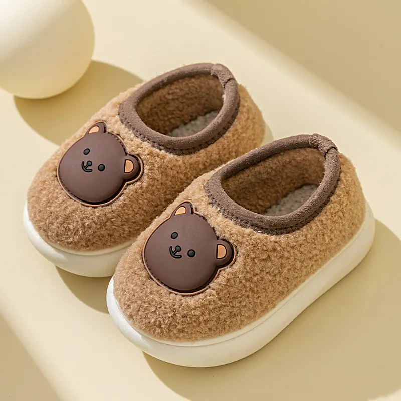 Children's Non Slip Cotton Slippers