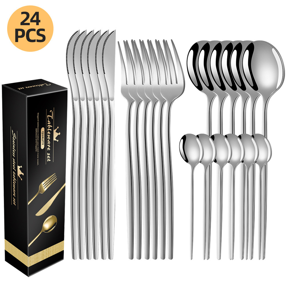 Stainless Steel Knife Fork And Spoon Tableware Set