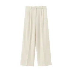 Women's European And American Style Flip Trim Short Vest Casual Trousers - Pants - View 1