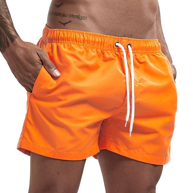 Title 12, Shorts de praia masculinos casuais em cor doce