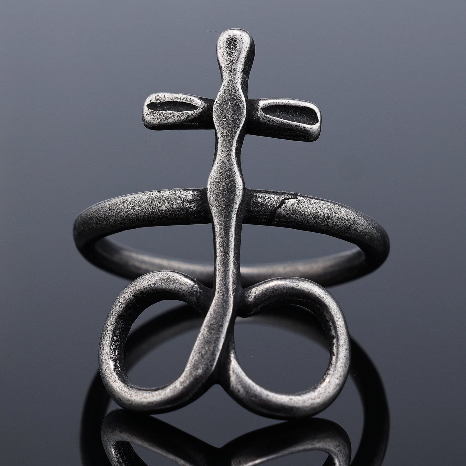 Retro Punk Gothic Personalized Ring Jewelry product image