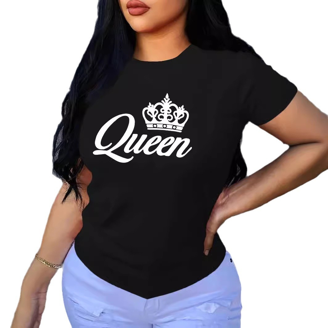 European And American Style Women Fashion Casual T-shirt