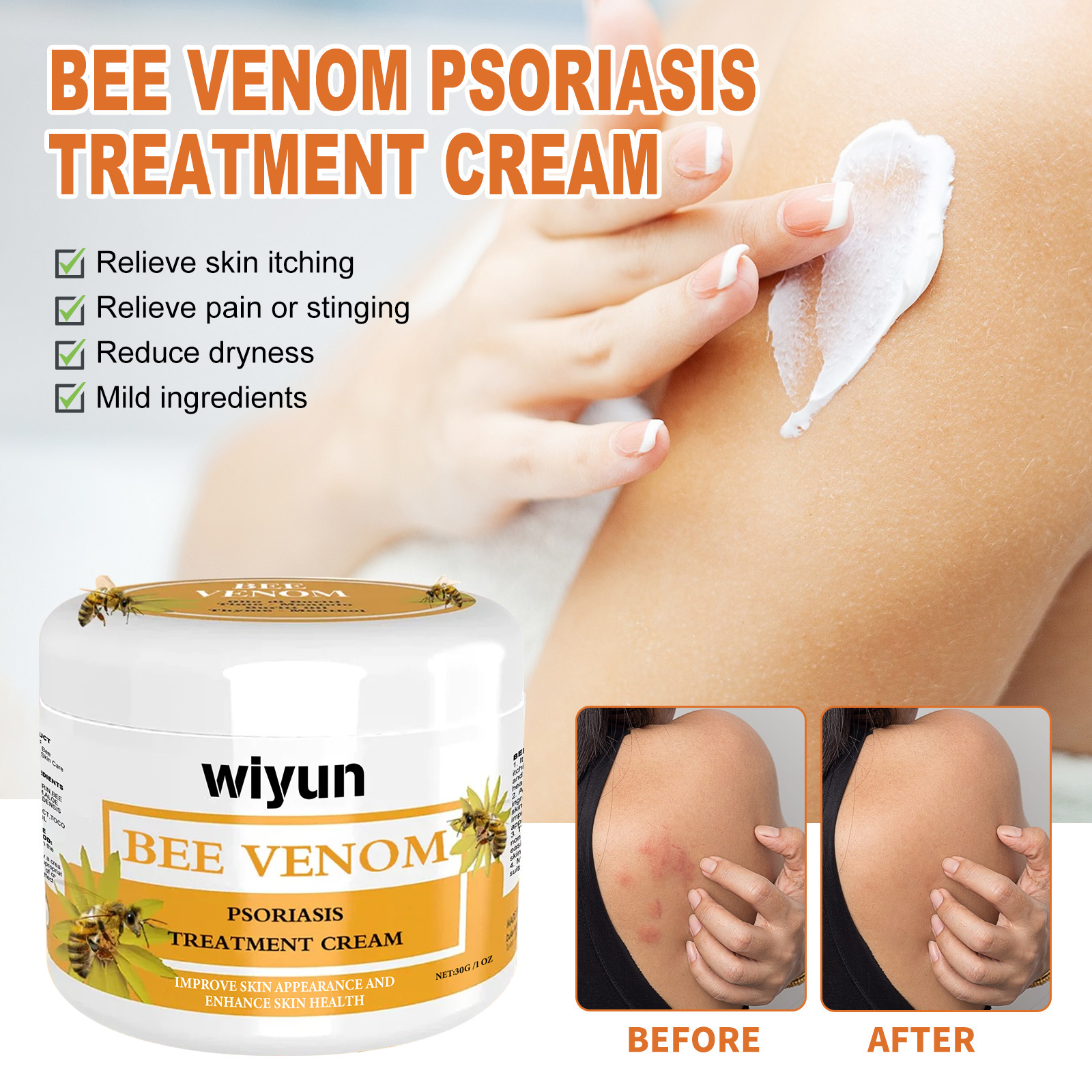 Crème mains et pieds au venin d'abeille — Soin réparateur 30 g 14