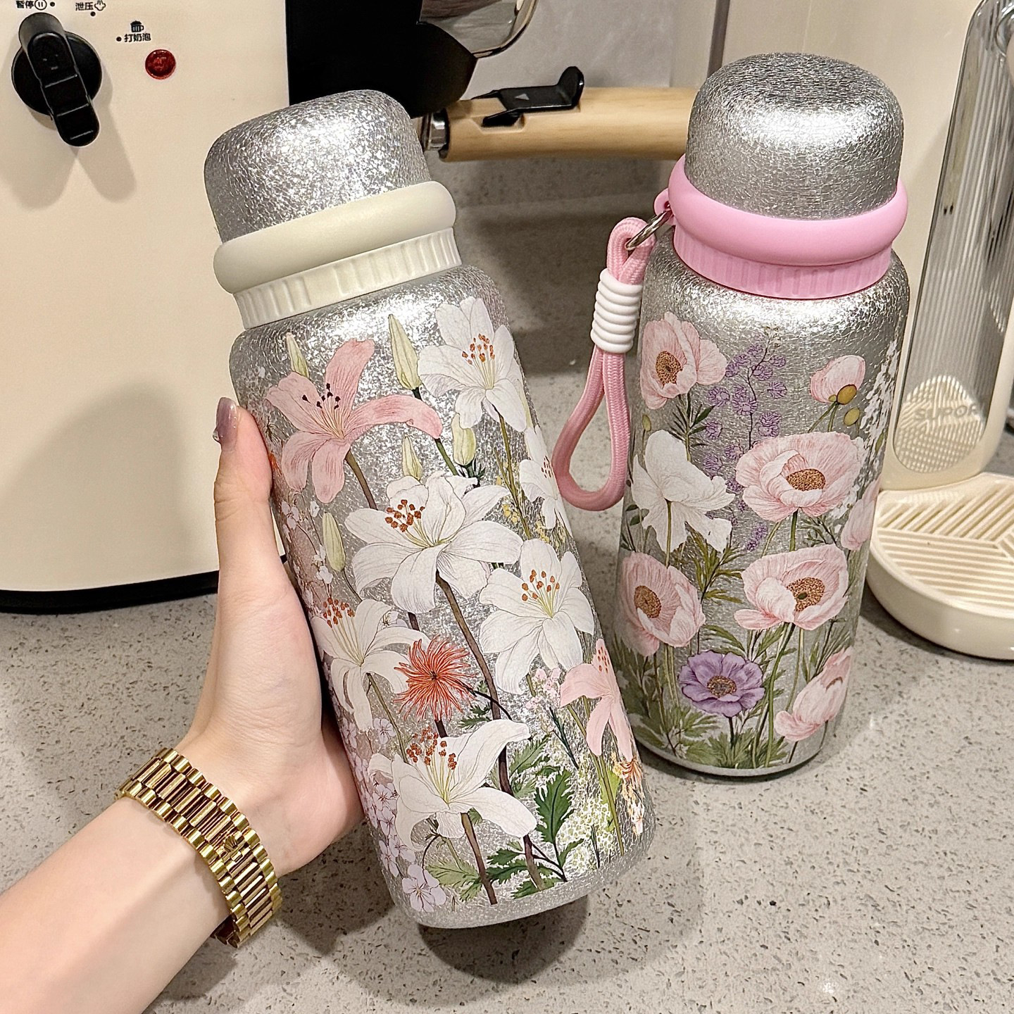 Portable Stainless Steel New Titanium-Plated Insulated Cup — foto 9