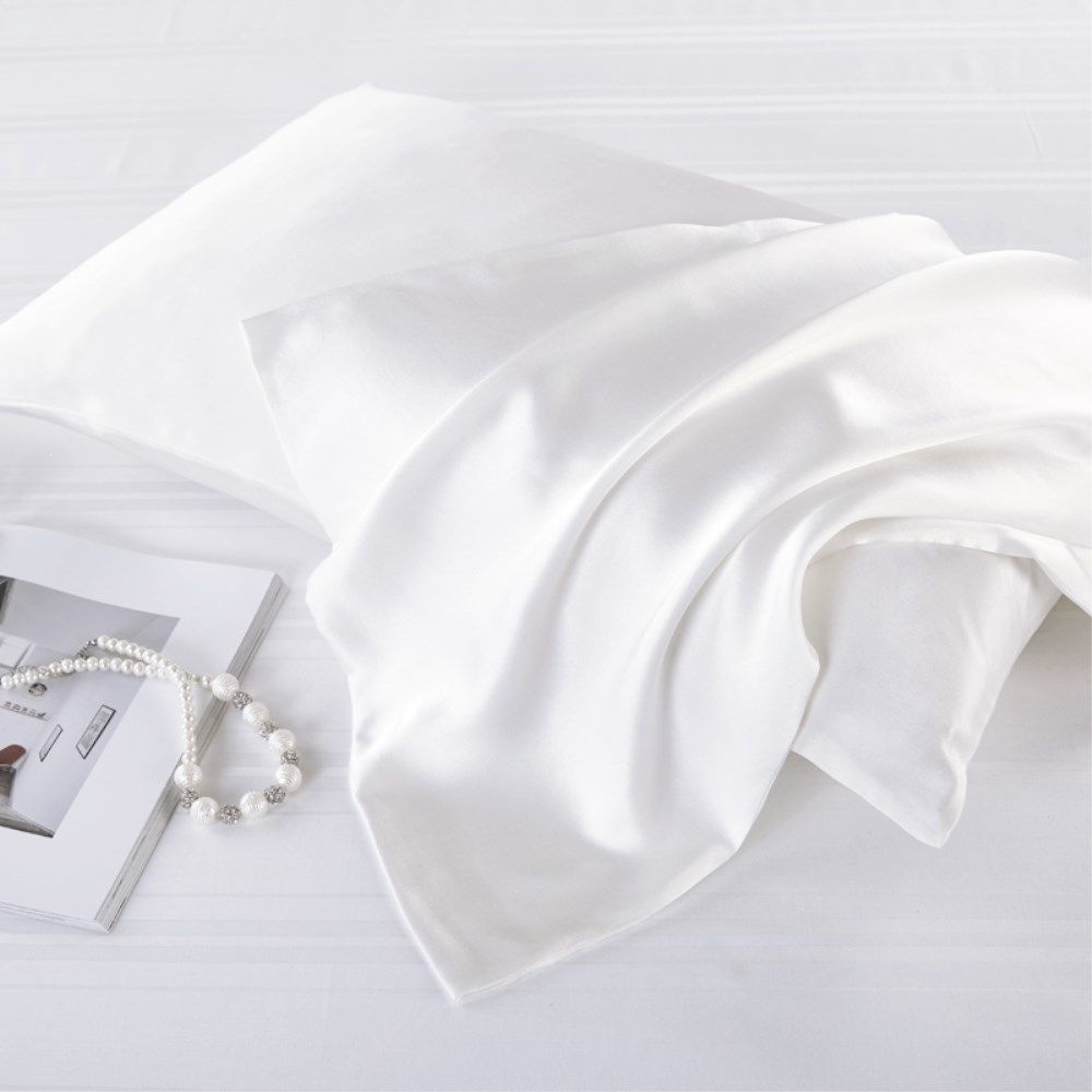 Solid-color Silk Pillowcase For Home Use