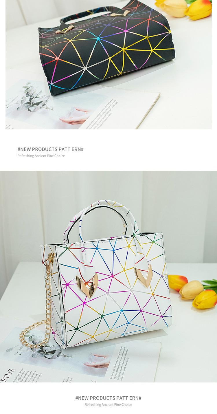 Title 8, Kleine Damen Magic Color Rhombus Handtasche Sti...