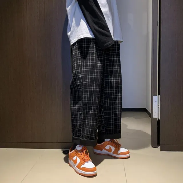 Womens SpringAutumn Loose Corduroy Wide Leg Pants Black - Shop at LoveMi