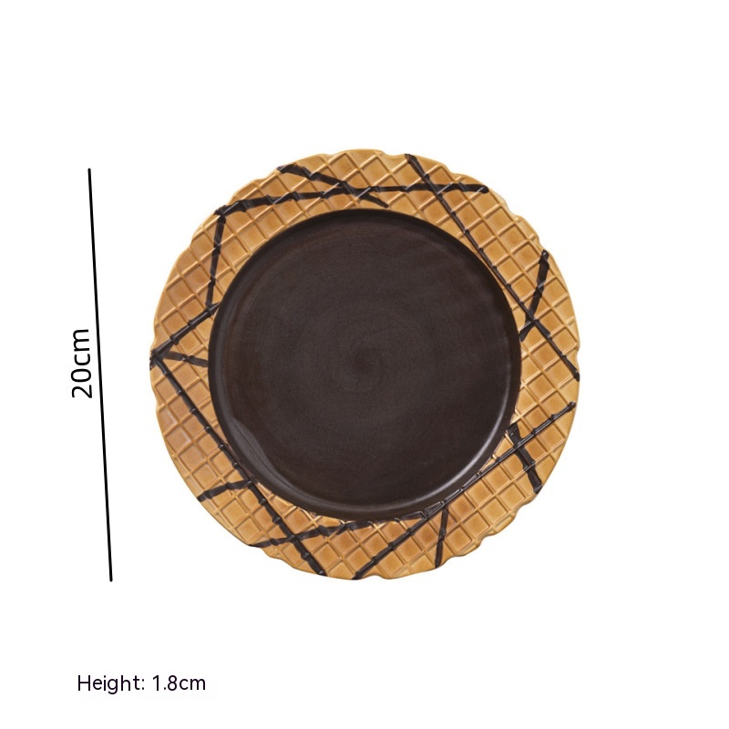 417 Brown Cone Plate