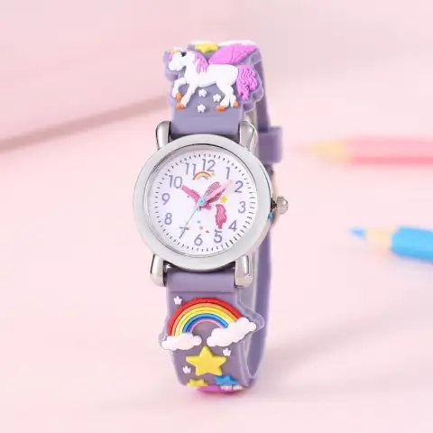 RainbowWinged Childrens Cartoon Watch