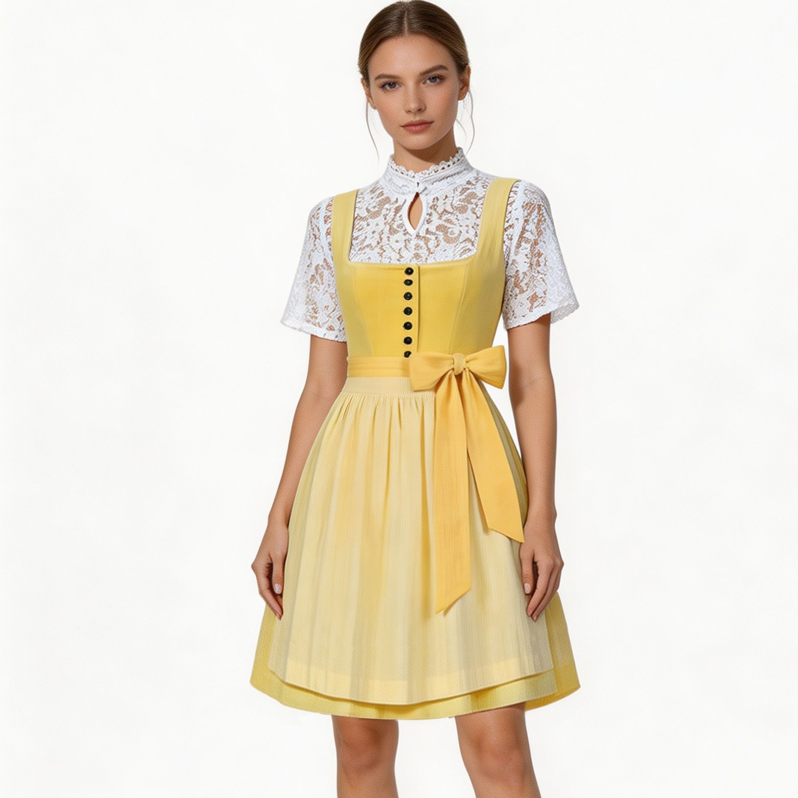 French-style Elegant Dress Traditional Attire