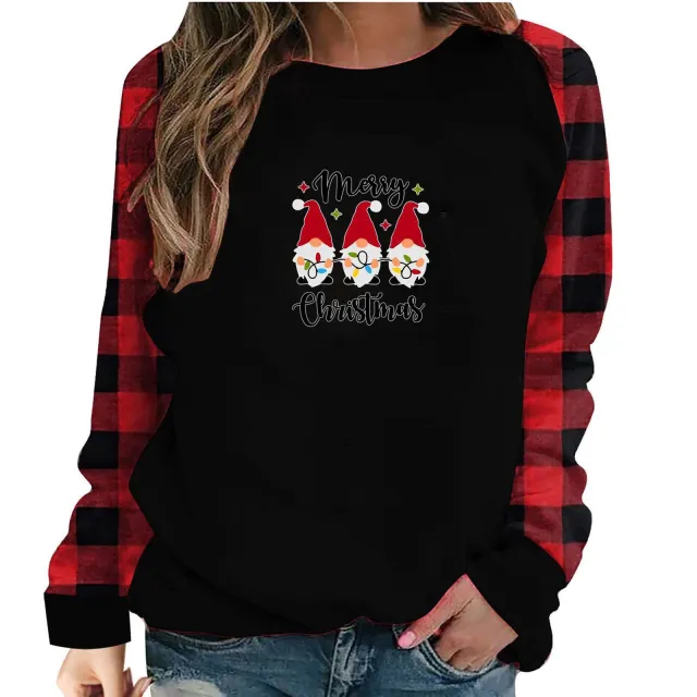 Christmas 3D Printed Fashion Loose Top Pullover Sweater Style 2 - Shop at LoveMi