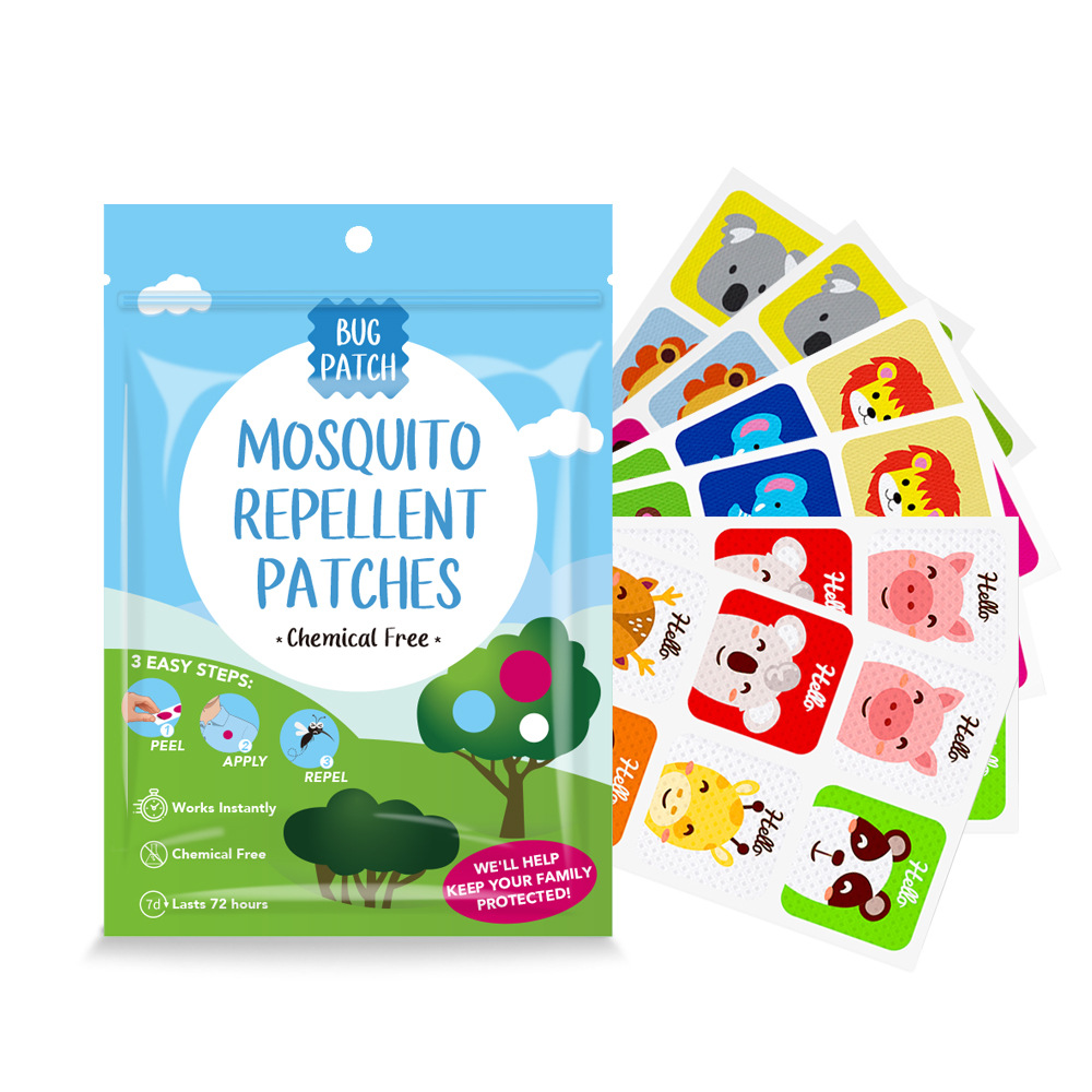 36 Patches Baby Plant Essential Oil Patches Non-woven Fabric Scented Mosquito-repellent Patches