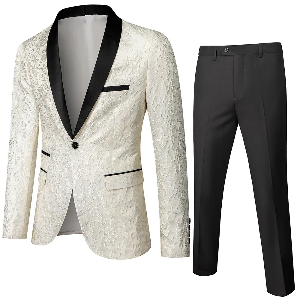 Men's Business Casual Suit Slim Fit Two-piece
