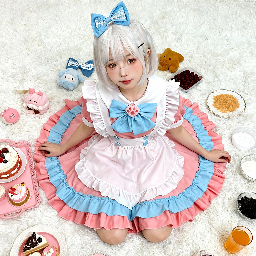 Youre Adorable In This Super-cute Japanese-style Maid Dress Set