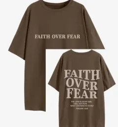 Letter Printed T-shirt Women's Fashion Casual Loose - Brown - View 1