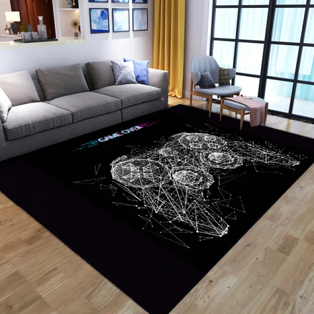 Home Living Room Game Console Controller Printed Decorative Carpet Linear Game Machine - Shop at LoveMi