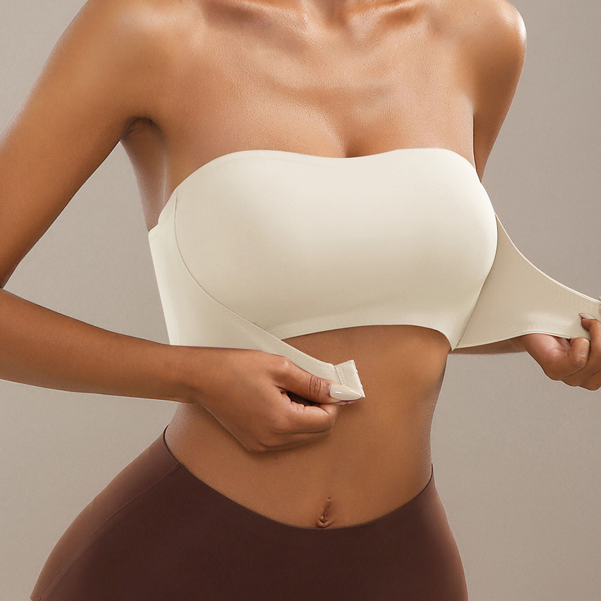 Front-closure Underwire Push-up Bustier Bra
