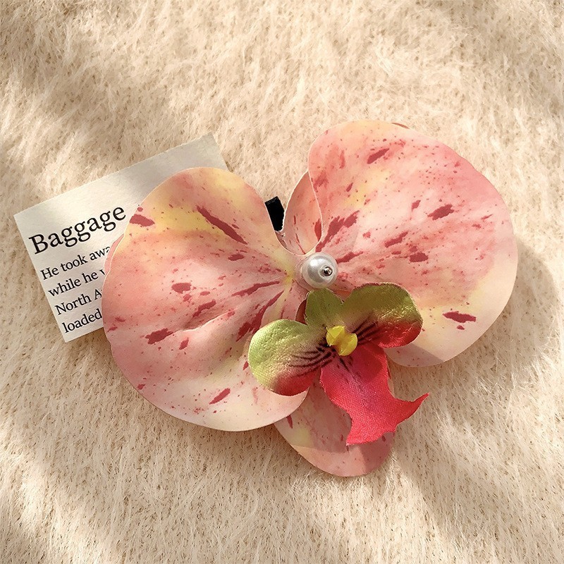 Pink Phalaenopsis Barrettes