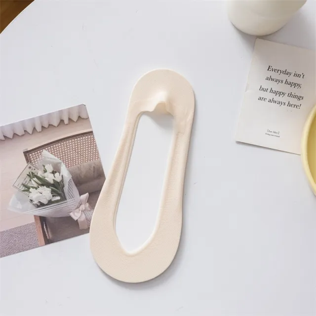 V Cut Ice Silk Mesh Invisible Female Socks Bottom Heel Color Matching Skin Color - Shop at LoveMi