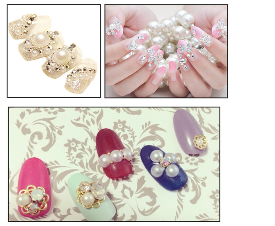Plastic Flat Bottom Semicircle Pearl