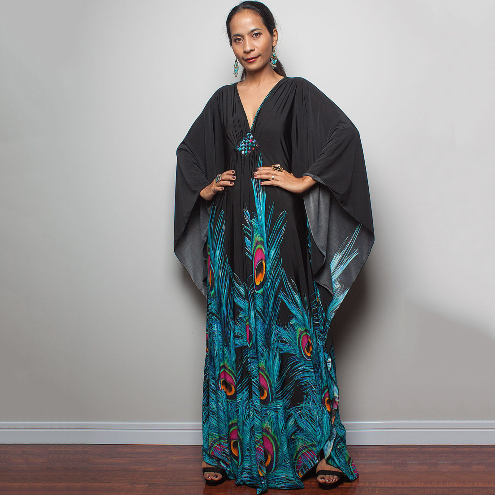 Beach Cover-up Robe Long Dress - Image 16