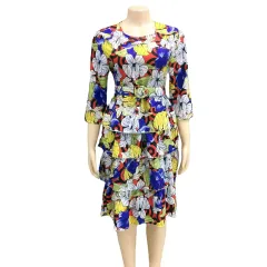 Women's Chiffon Tiered Cake Dress - View 1