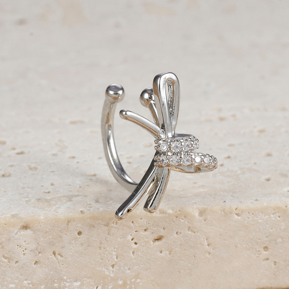 Bow Earrings Women's Fashion Multi-layer Twin