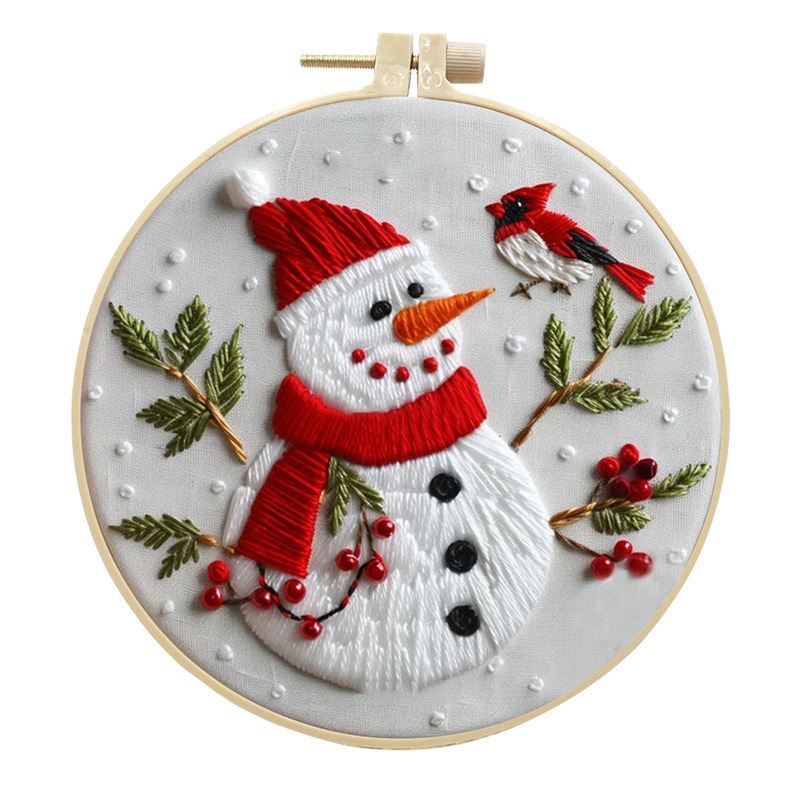 Snowman And Bird