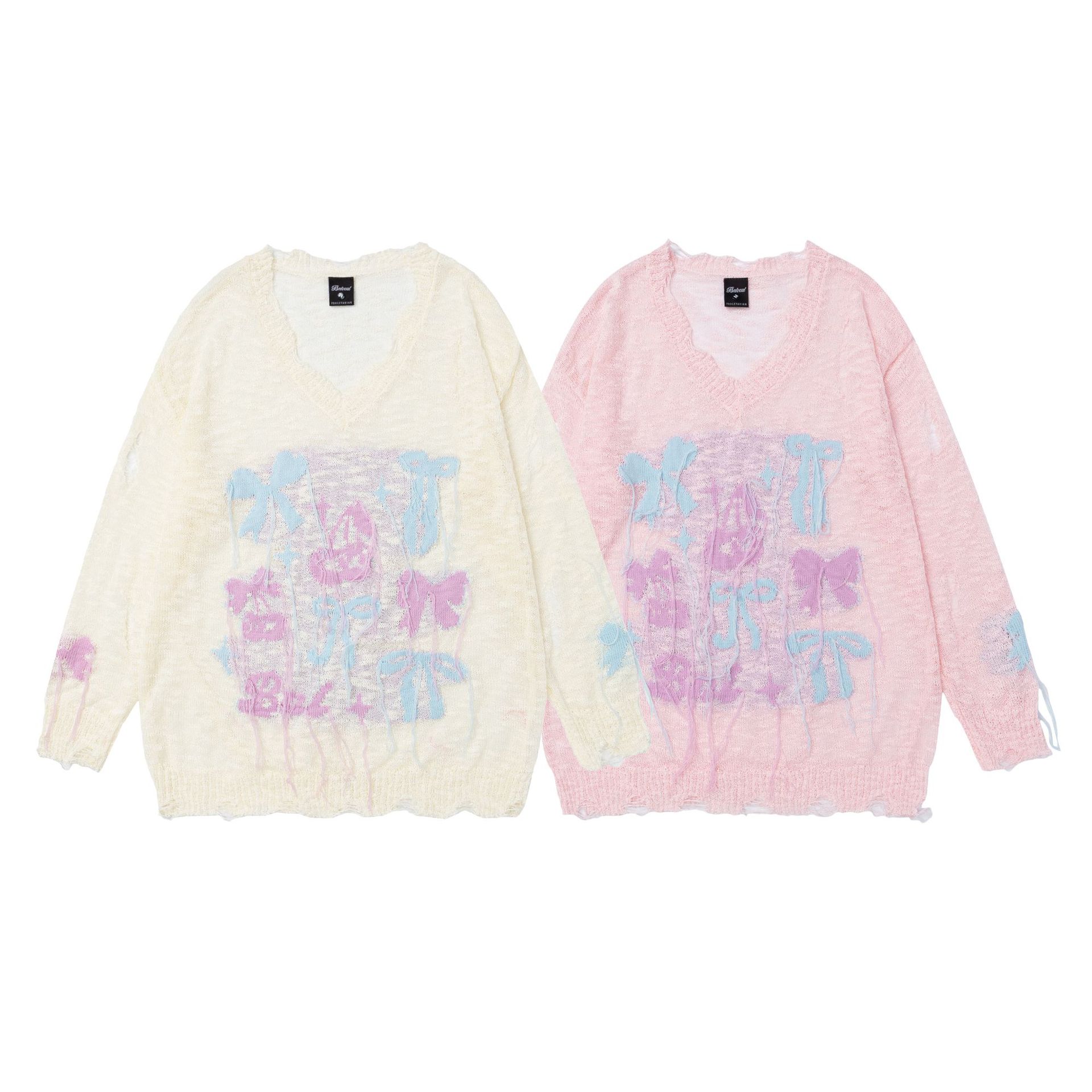 Retro Simple Loose Design Pullover Sweater